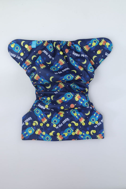 Diaper Cover (Moons) + 1 Wetfree Insert