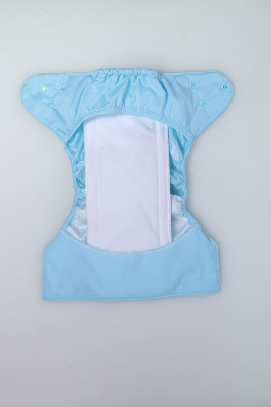 Diaper Cover (Baby Blue) + 1 Wet free Insert