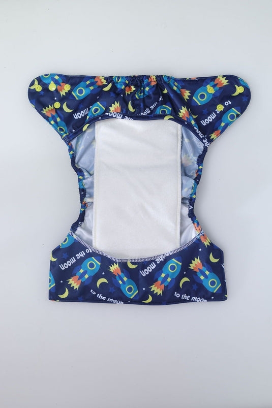 Diaper Cover (Moons) + 1 Wetfree Insert