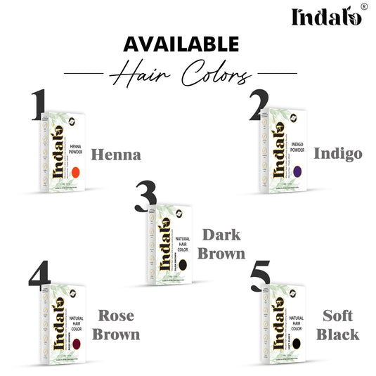 Indalo Combo of Natural Indigo & Henna Powder