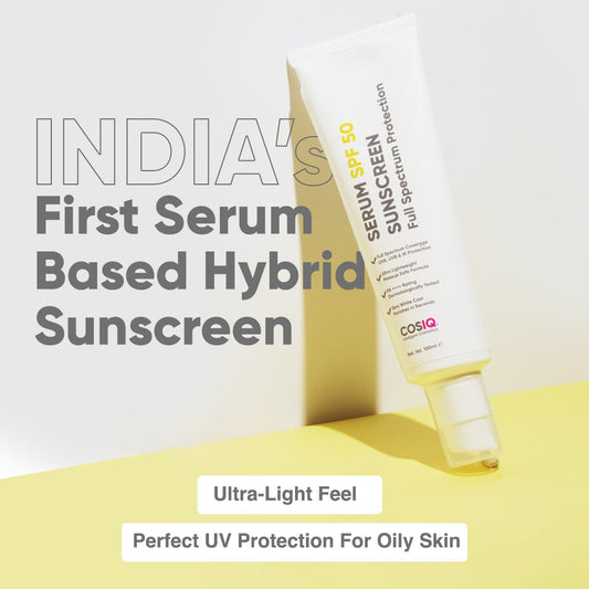 Indiaâ€™s Only Hybrid, Serum-Based Sunscreen- SPF 50 - CosIQ