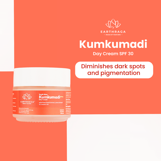 Earthraga Youth Glow Kumkumadi Day Cream With SPF 30 | Treats pigmentation and reduces wrinkles |100gm