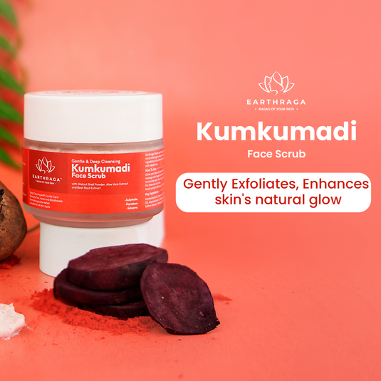 Earthraga Kumkumadi Face Scrub | Deep Cleansing with Gentle Care | 100ml