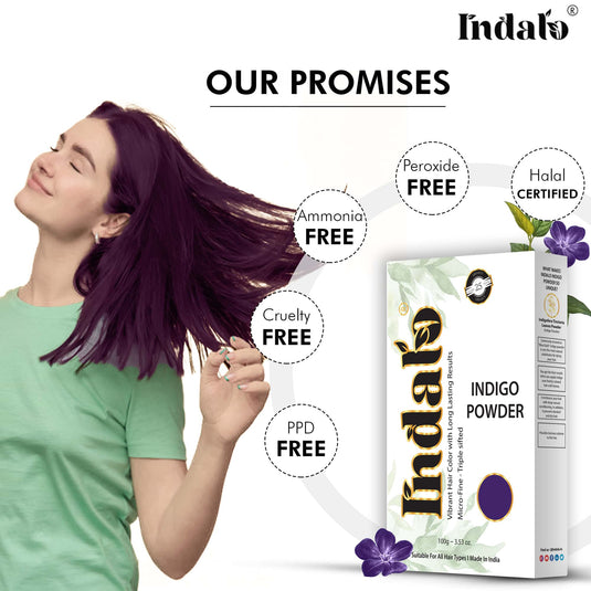 Natural Indigo Powder for Hair | No More Chemical Damage  - 100g