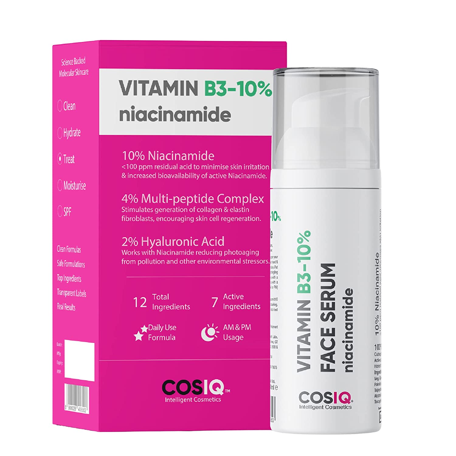 Niacinamide Vitamin B3-10% Serum, 30ml - CosIQ