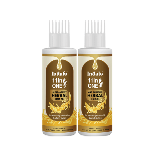 Indalo 11 In 1 Herbal Hair Oil For Reducing Dandruff & Scalp Irritation | With Blend Of Herbs