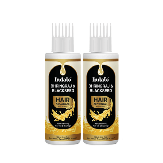 Indalo Bhringraj Hair Oil for Hair Growth Pack of 2