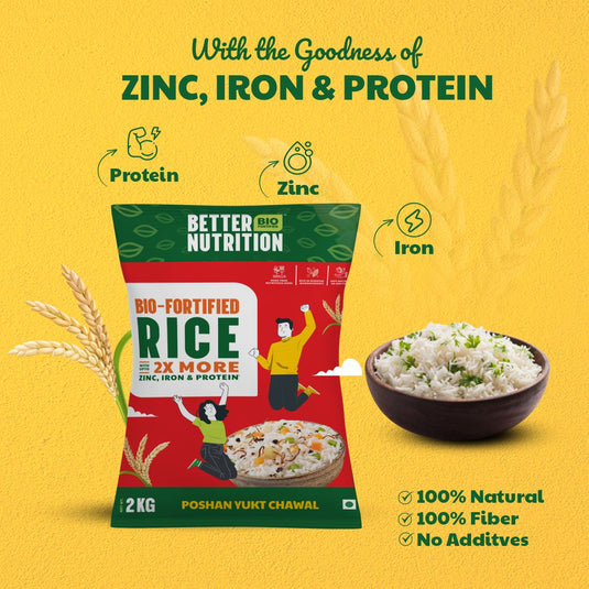 Better Nutrition Biofortified Rice and Atta 2kg Each