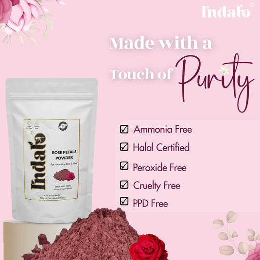 Indalo Rose Petal Powder - 100g