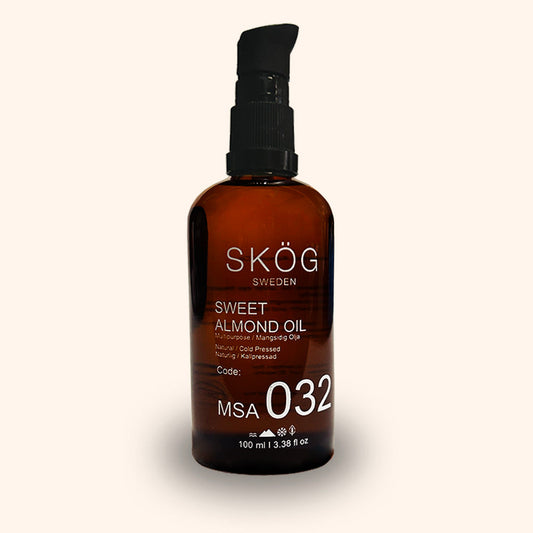 SKÖG SWEET ALMOND OIL /Cold Pressed and Natural for all skin types