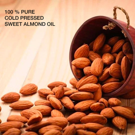 SKÖG SWEET ALMOND OIL /Cold Pressed and Natural for all skin types