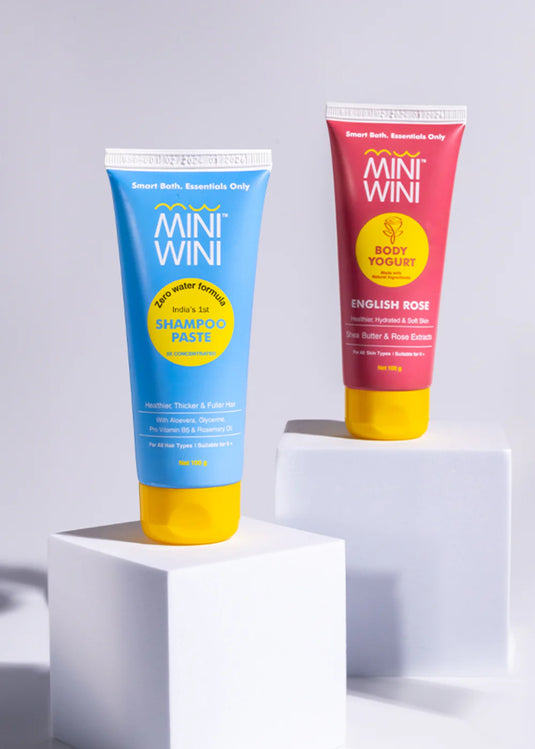 MiniWini Shampoo Paste & English Rose Body Yogurt