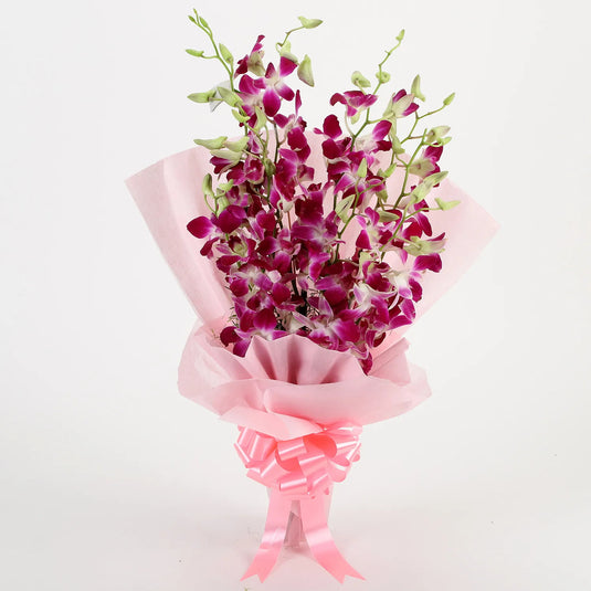 FNP- Splendid 6 Purple Orchids Bouquet