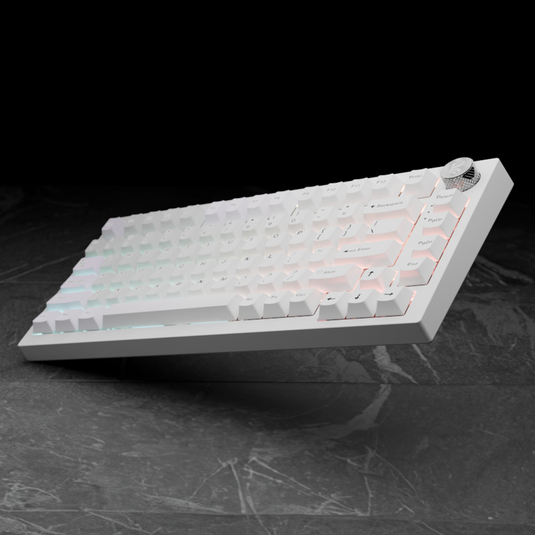 Swarm All White Wireless Gaming Keyboard Kreo