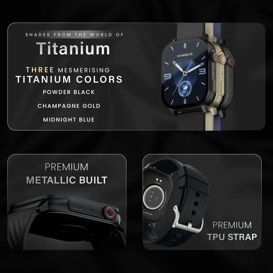titanium body smart watch