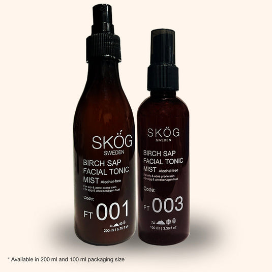 SKOG BIRCH SAP FACIAL TONIC MIST Alcohol Free face toner and face/body/pillow mist for all skin types