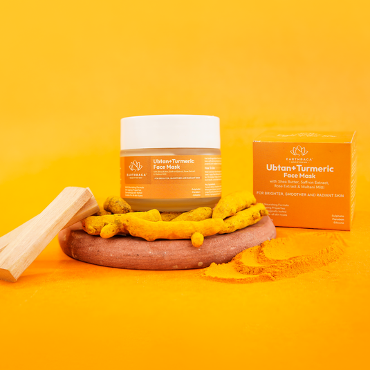 Earthraga Ubtan+ Turmeric Face Mask | Deep Cleansing and Mildly Exfoliating | 100 Gm