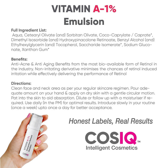 Vitamin A-1% Granactive Retinoid Emulsion, 30ml - CosIQ