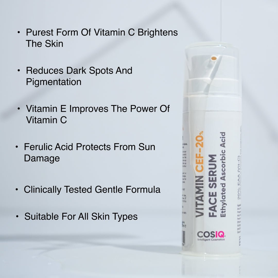 Vitamin CEF - 20% Face Serum 30ml - CosIQ