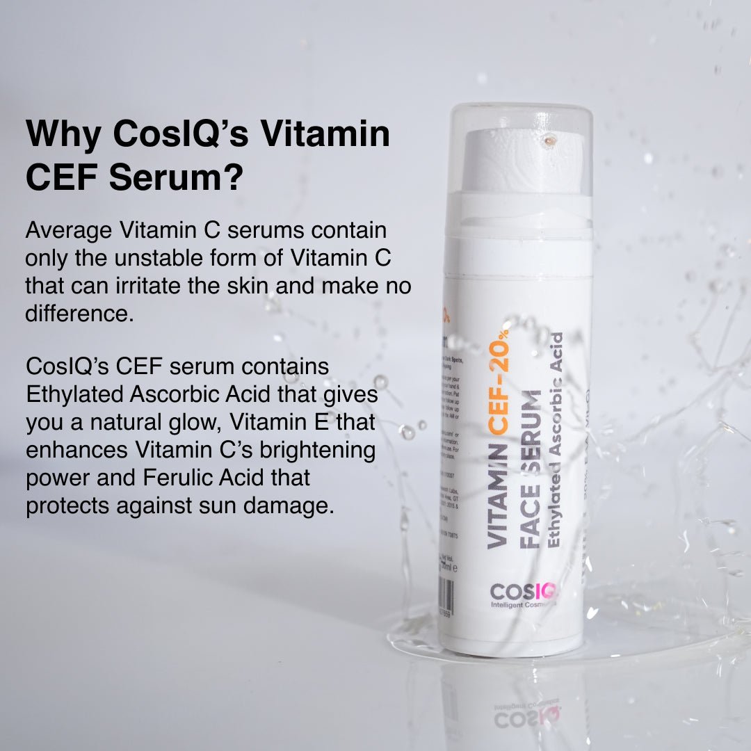 Vitamin CEF - 20% Face Serum 30ml - CosIQ