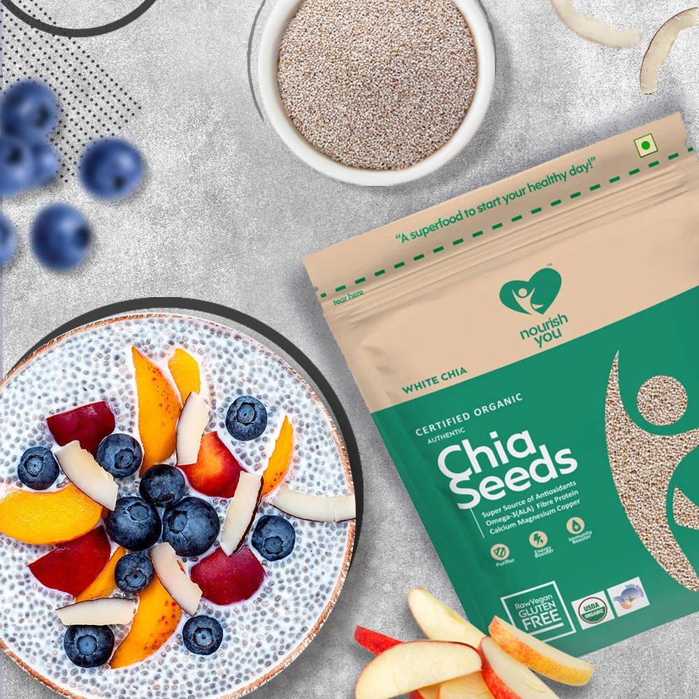 Buy Organic White Chia Seeds Online, Edible Seeds | Nourish You